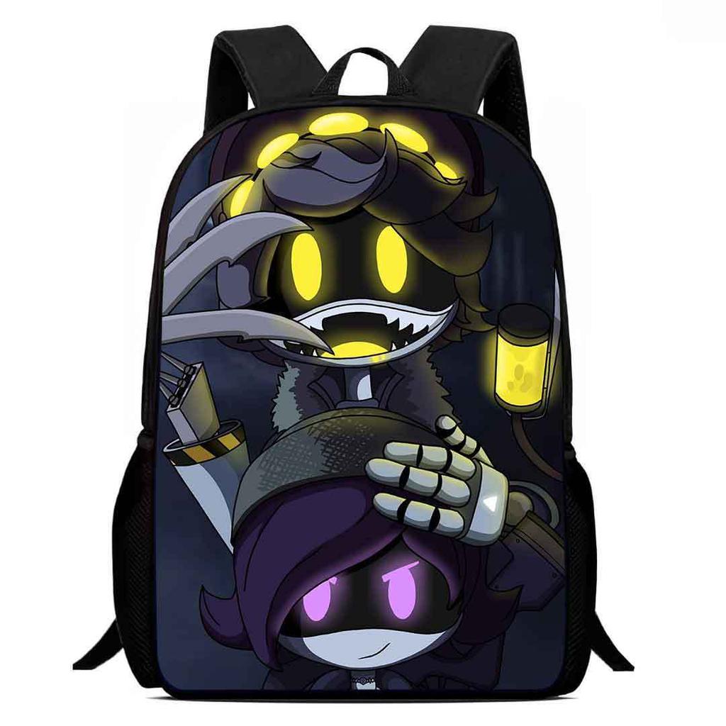 Printed Inorganic Killer Murder Drones School Bag, Cartoon Backpack Boys And Girls