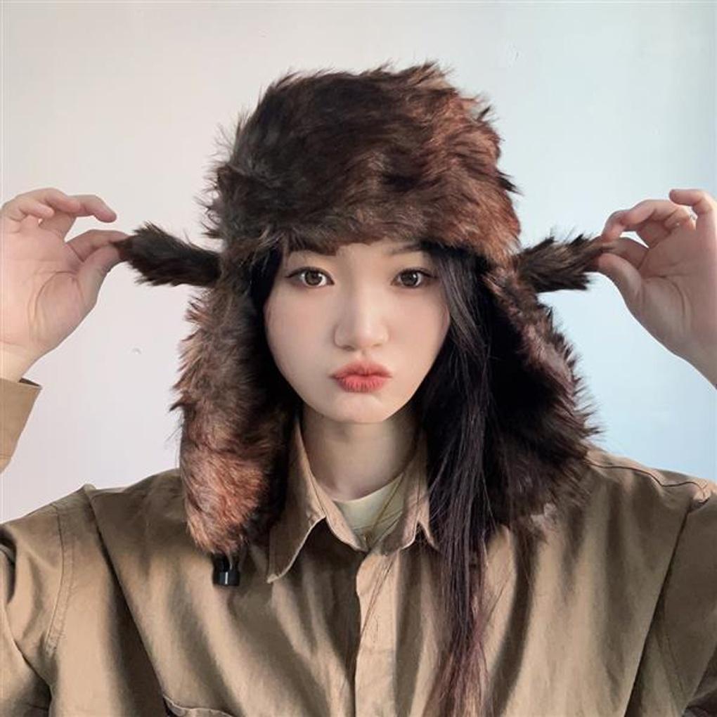 Warm Earflap Military Hat (Gray)