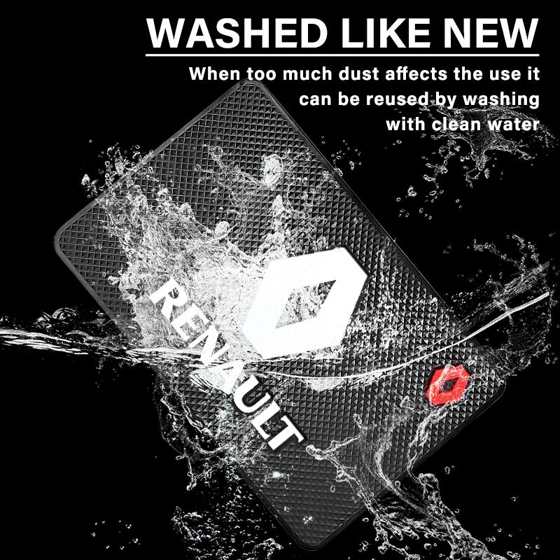 1 buc Emblemă Auto Pad Antiderapant Suport Telefon Covoraș Antiderapant Styling Auto pentru Renault Dacia Megane 2 3 4 Twingo Clio Talisman Captur Trafic Kwid Scenic 2