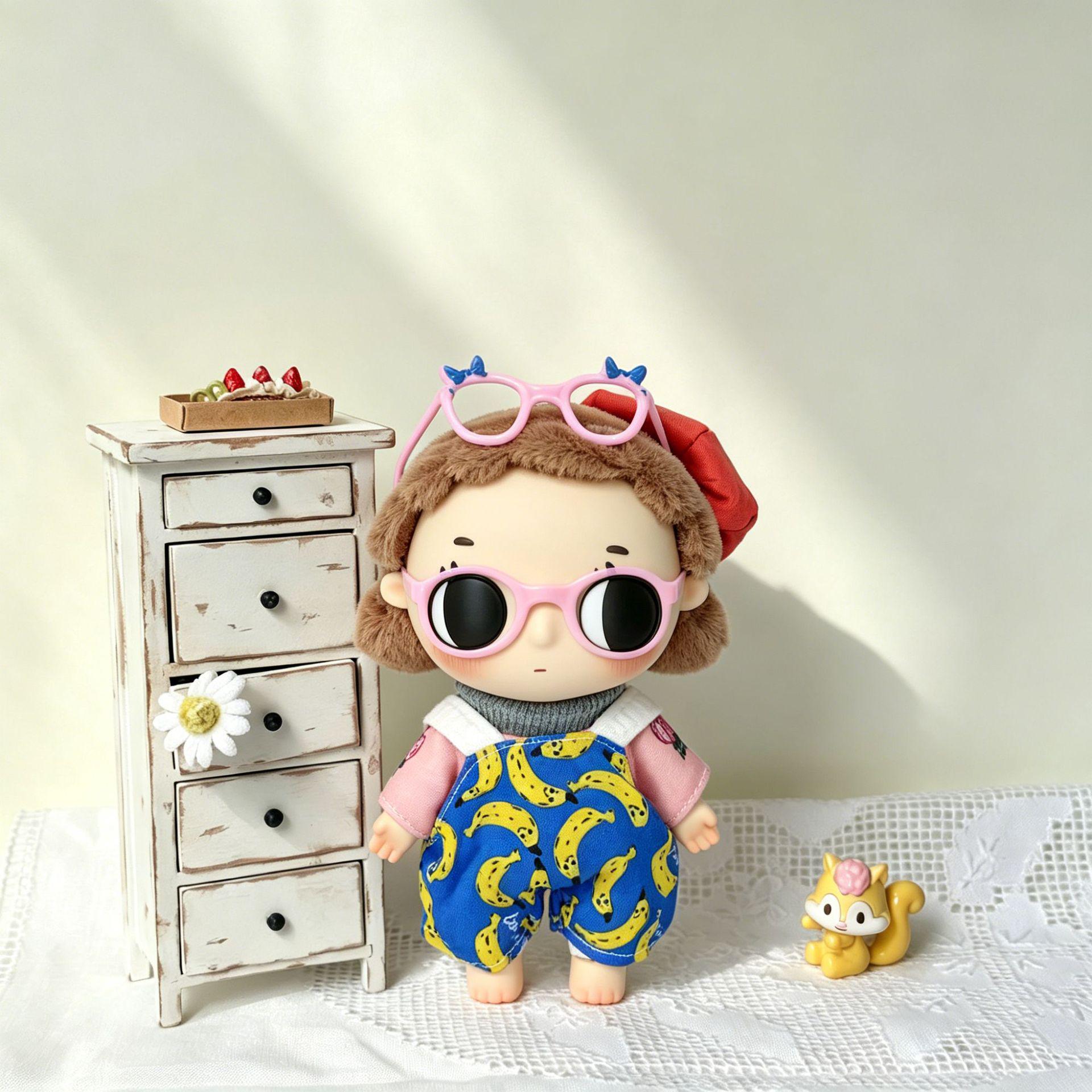 Nyota Little Moment Tata Pendant 16CM Plush Doll Dress-Up Set Clothes Only (No Doll/Shoes/Bag/Accessories)