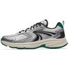 New Good Things Happen Cushioned Slip Resistant Abrasion Resistant Low Top Casual Running Shoes Men's Silver Black 912515504-1
