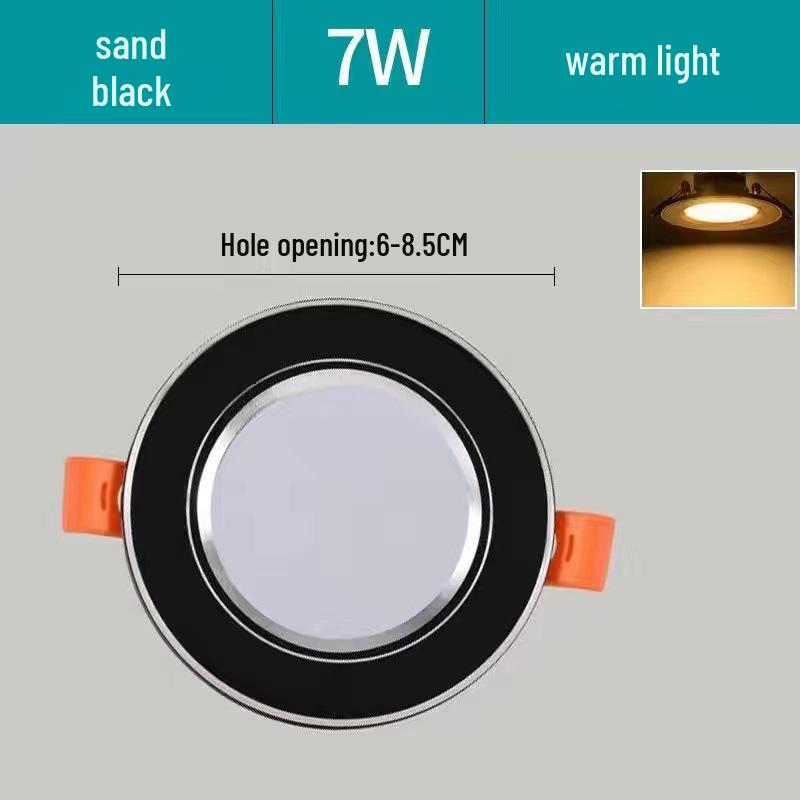 5W Dimmable Ceiling Downlight with 3-Color Settings