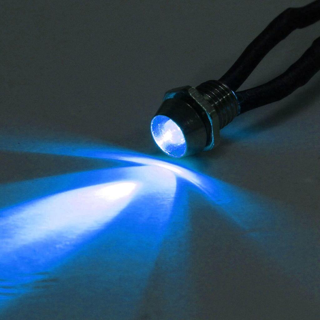 Vrabocry 20 LED da 5 mm con cavo da 20 cm, 12 Volt DC/LED già cablati (lampeggiante lento