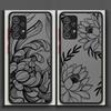 Phone Cover Case for Samsung Galaxy A16 A15 A17 A52 A35 A52S A72 A56 A55 A14 A23 A53 A54 A73 A33 A34 A36 Creative Art Flower