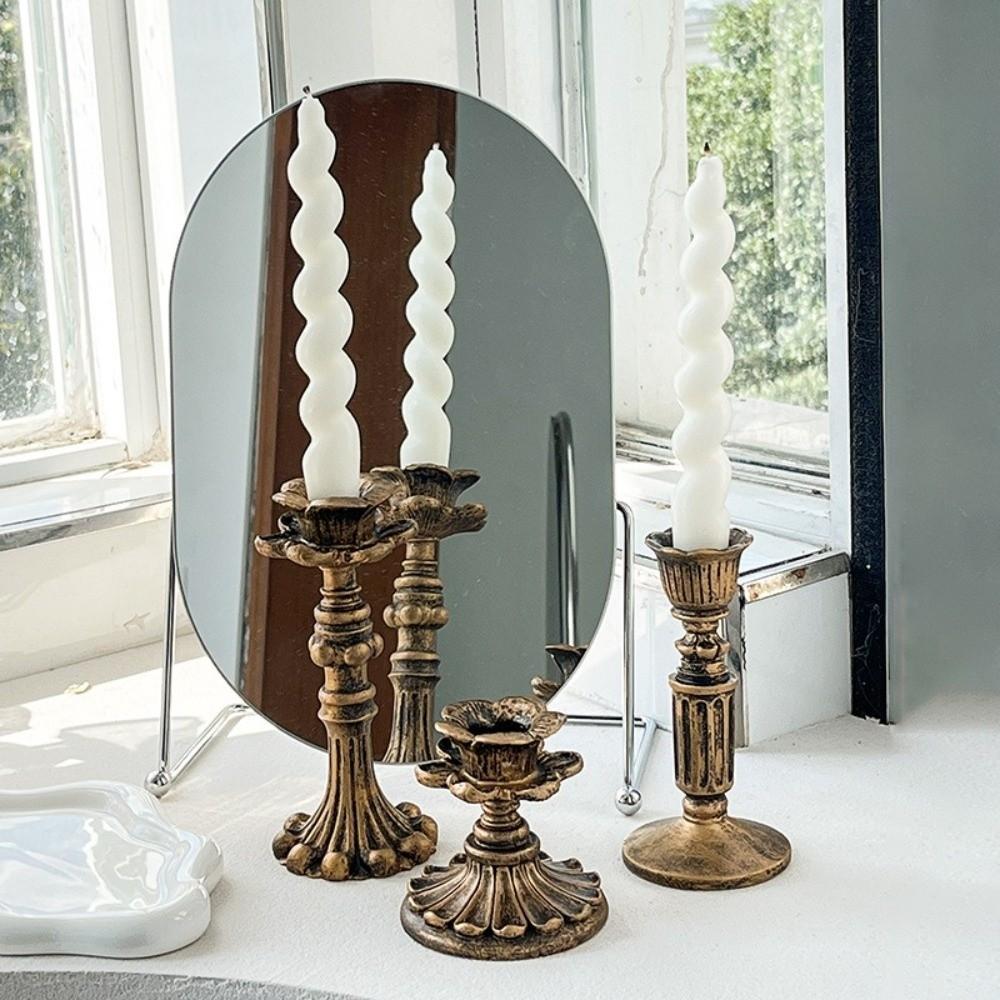 Vintage Classical Candle Holder Candle Stand Tabletop Candle Holders  For Wedding Party