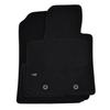 Tapis De Sol - Logo - Hyundai I10 - Velours Noir - 4 Pièces - Ajustement Précis