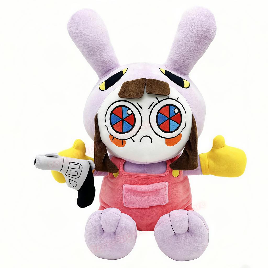 Jax Plush Digital Doll Circus Maid Magical Rabbit Clown Plush Dolls Periphery Stuffed Toys Home Decor Adults Birthday Gift