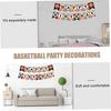 Basketball-Geburtstagsbanner-Dekor, 2 Sets, Basketball-Party-Dekorationen für Jungen oder erwachsene Männer