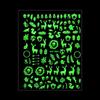 DIY Manicure Glow In The Dark Adhesive Decals 3D Luminous Nail Sticker White Snowflakes Christmas