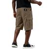 Men Drawstring Waist Relaxed Fit Cargo Shorts Multiple Pocket Casual Knee Length Shorts for Outdoor and Daily Wear