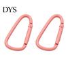 Colorful Keychain Accessory 2Pcs Carabiner Spring Buckle Lightweight Alloy Clip Easy One-Handed Durable Metal D-Shaped Hook Outdoor Travel Bag Pendant