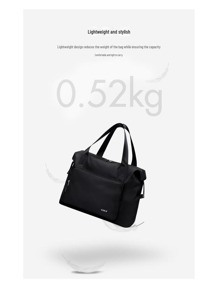 Men's Large Capacity Golf Travel Bag - Foldable Sports Fitness Bag with Dry/Wet Separation