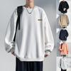Sweater Men's Spring and Autumn Men's Sports Casual Long Sleeve Pullover Loose Crew Neck Jacket Couple Sweater Men