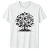 Detailed Floral Tree Of Life Botanical Womens T-Shirt Mandala Nature
