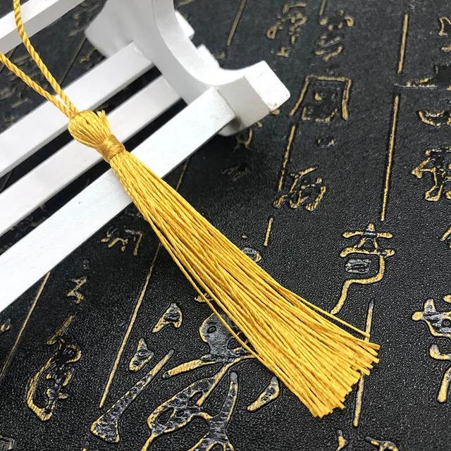10~80Pcs Bookmark Tassels Fringe Brush Handmade Soft Craft Mini Tassels with Loops for DIY Crafts Jewelry Making Accessories