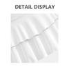 Women's High Waist Side Drawstring Layered Ruffle A Line Mini Skort Solid Color Sport Workout Casual Summer Short Skirt
