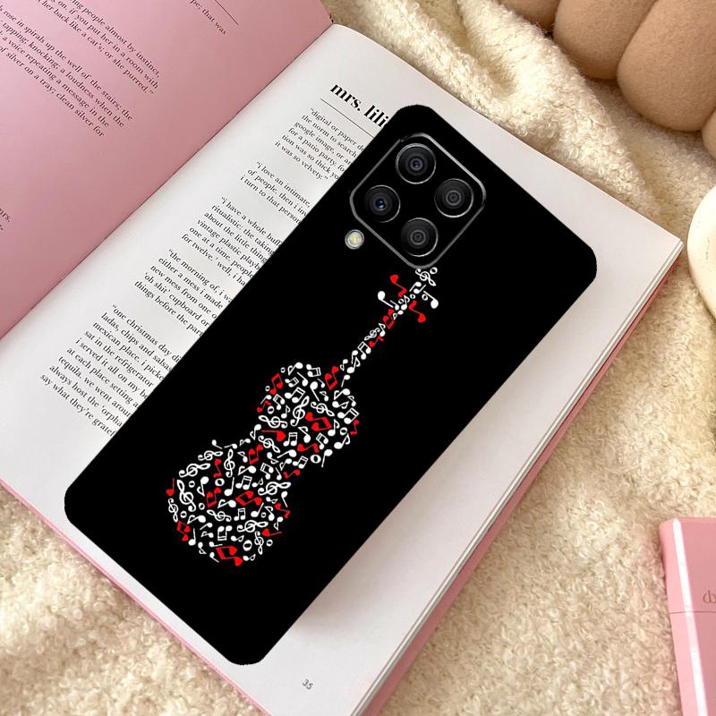Musical Notes Violin Classical Case For Samsung Galaxy M21 M12 M13 M14 M15 M06 M16 M36 M56 M31 M53 M32 M52 M35 M55 M34 M54