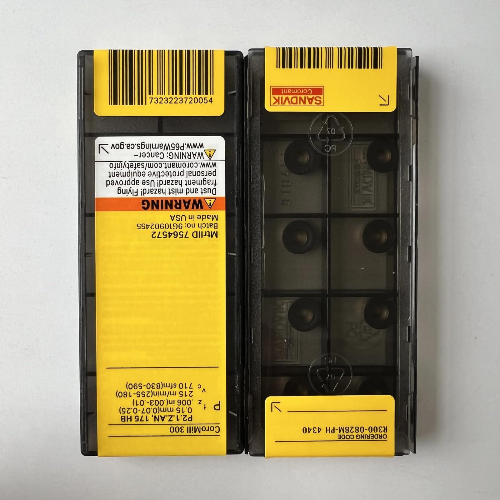 

Original Sandvik / R300-0828M-PH 4340 / CNC lathe carbide blade 10 Pcs