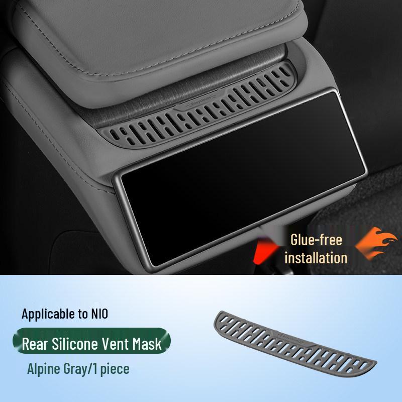 NIO ES6/EC6 Rear AC Vent Cover: Silicone Interior Accessory for 25 Models