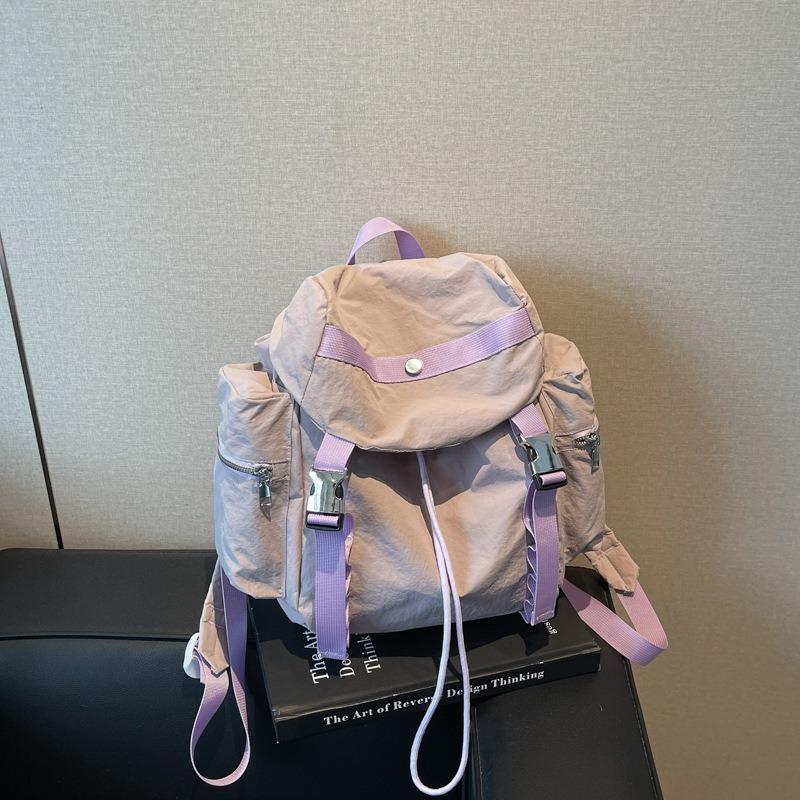 Sports and Leisure Backpack Bag Women's New Niche Design Versatile Student Backpack Going Out Travel Bag