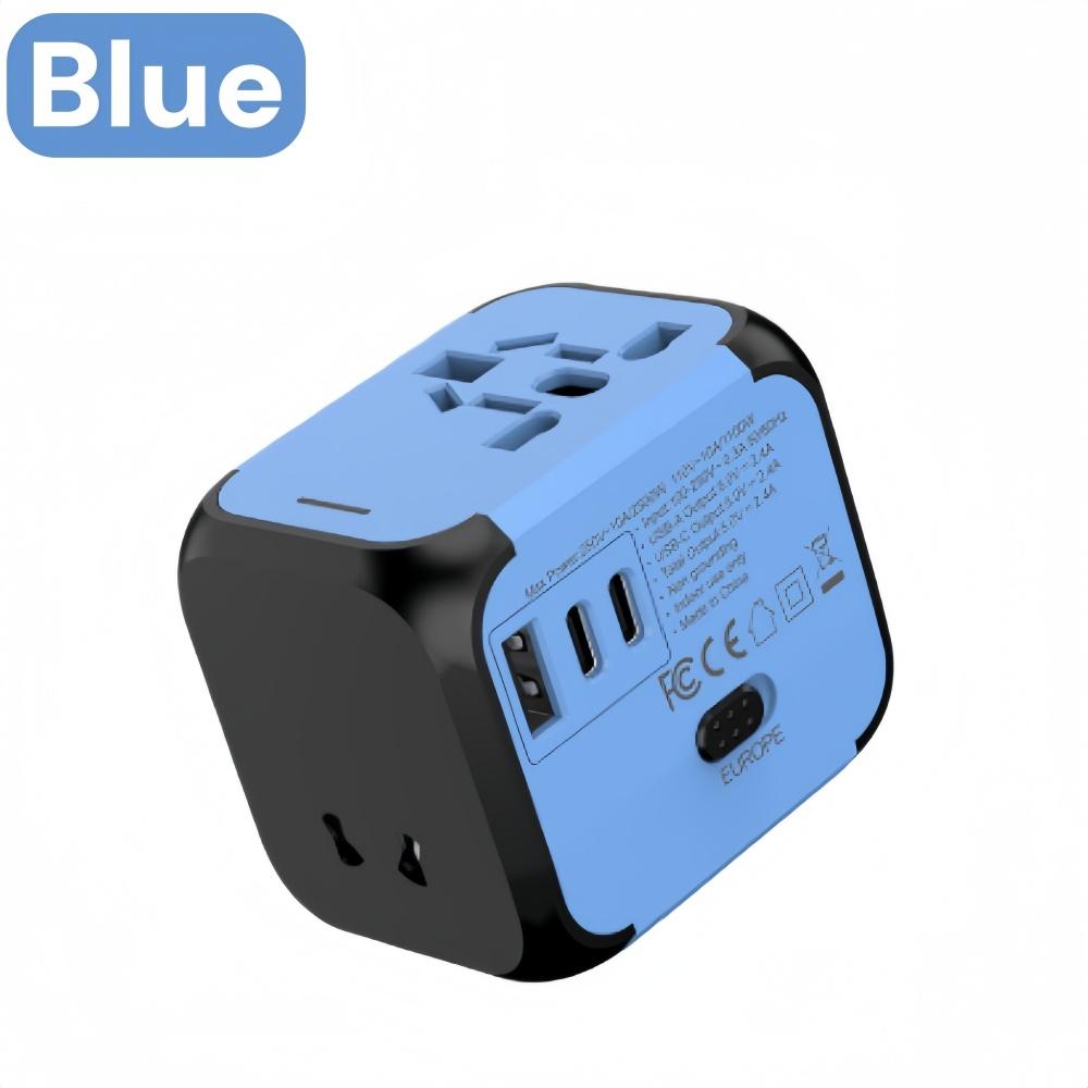 Universal Travel Adapter Plug, 220v To 5v Fast Charging Power Plug, Socket Converter for Europe US UK Asia, Portable Charger