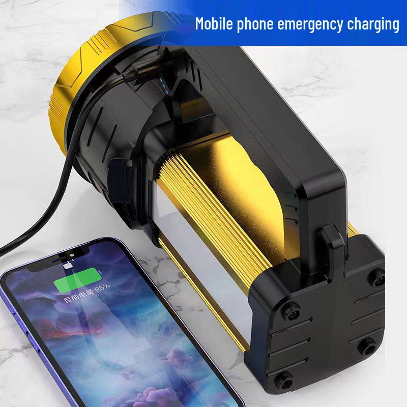 Ultra-Bright Rechargeable High-Power Handheld Flashlight for Outdoor and Home Use