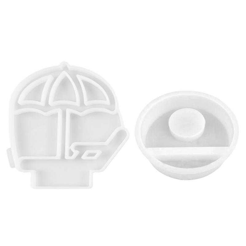 Beach Chair Parasol Candlesticks Molds Combination Castings Moulds Candle Holder Silicone Molds Craft Plasters Molds