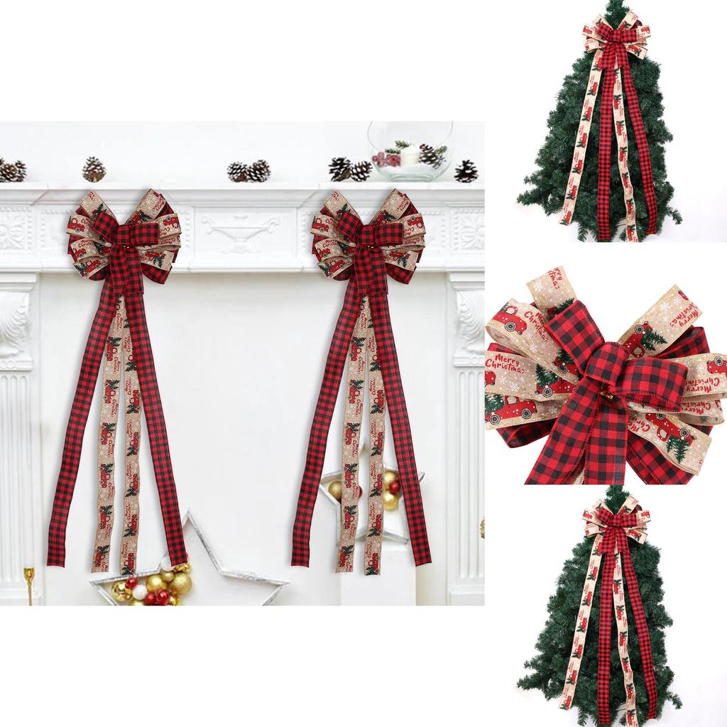 Luxurious Large Fabric Christmas Bow For Tree Adornment And Party Essentials