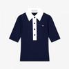 Lambda Women Slim Crown Polo Half Sleeve Golf Shirt Harbor Blue 52520