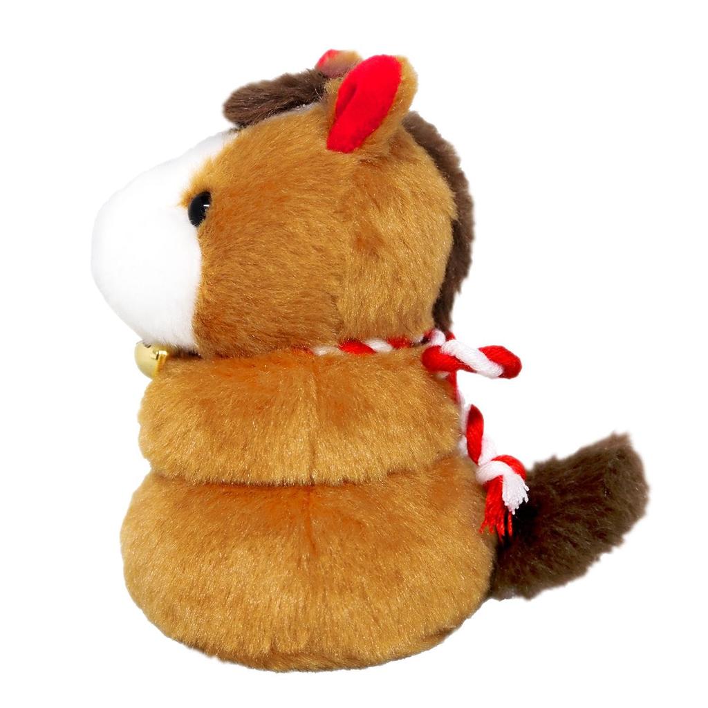 Sanei Boeki 2026 Zodiac Umamochi (Brown) W7 X D6.5 X H10cm Plush Toy