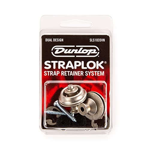 Jim Dunlop SLS1035VN Strap Locks, Vintage Nickel
