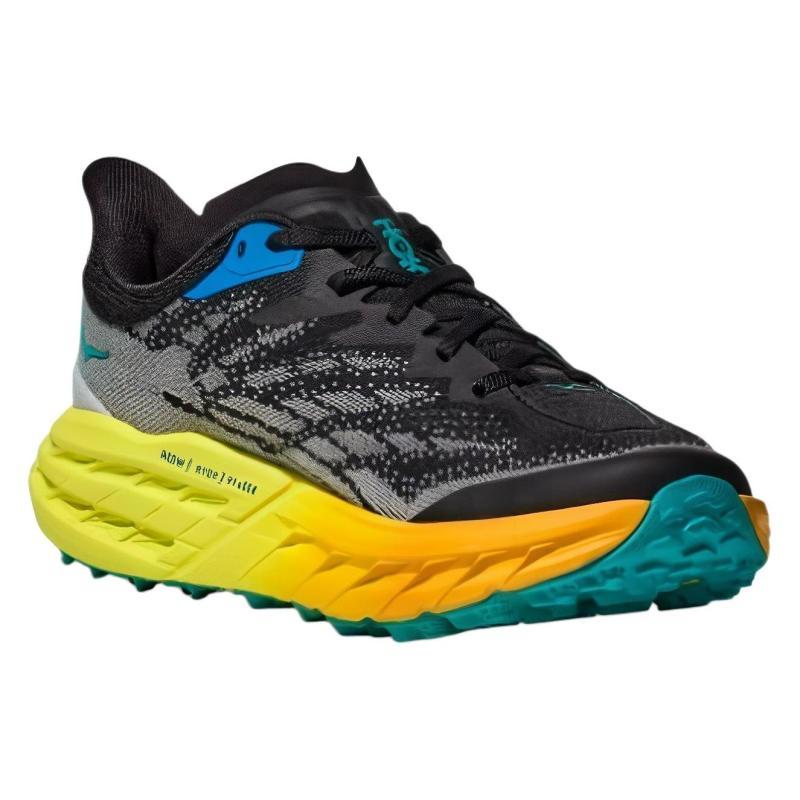 HOKA One One Speedgoat 5 Black Evening Primrose Sneakers 1123157-BEPR