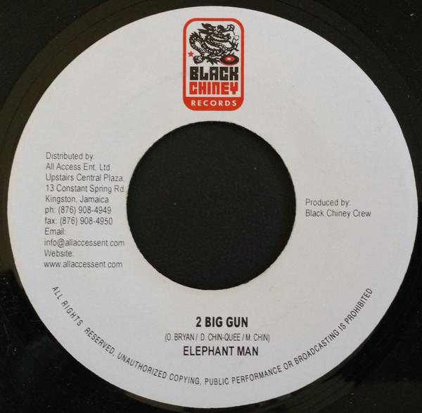

7inch Record ELEPHANT MAN - 2 Big Gun EC001 Black Chiney Re Jamaica Reggae, Ska & Dub Used