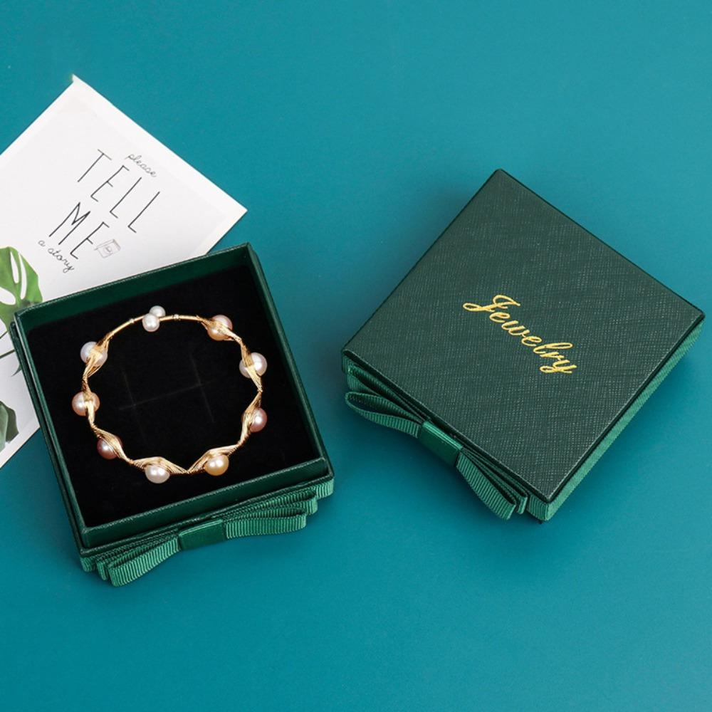 8pcs Square Jewelry Gift Box Elegant Gift Boxes with Lids and Bow Luxury Treat Boxes Paper Gift Wrap Box Jewelry Storage Box for Necklace Ring Earring
