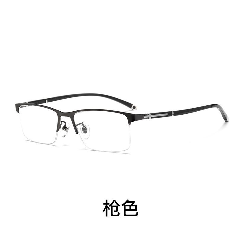 Ultralight Half-rimmed Myopia Glasses Men's Alloy Square Eyewear Distance Optical Glasses For Man Prescription Glasses Minus -2