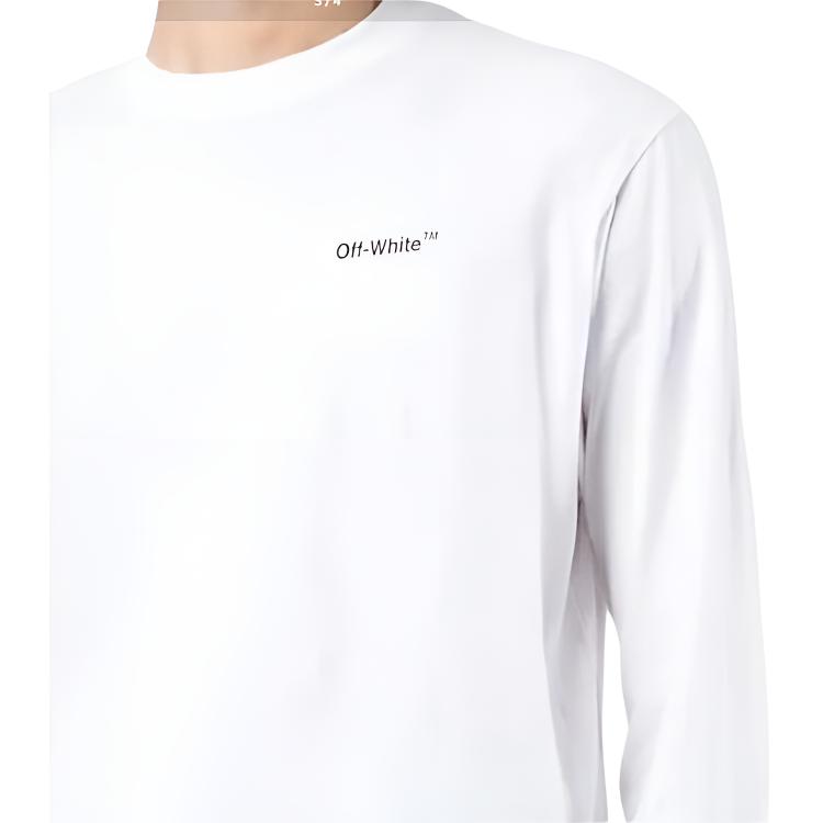 OFF WHITE Caravaggio Pfeil Skate Langarm T-Shirt OMAB064C99JER00301100110