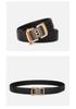 Men's Genuine Leather Belt with Automatic Buckle – Fashionable, Versatile, and Trendy Business Waistband with Gift Box Packaging.