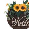 Flower Welcome Wreath Garland, Decorative Hanging Sign for Wedding