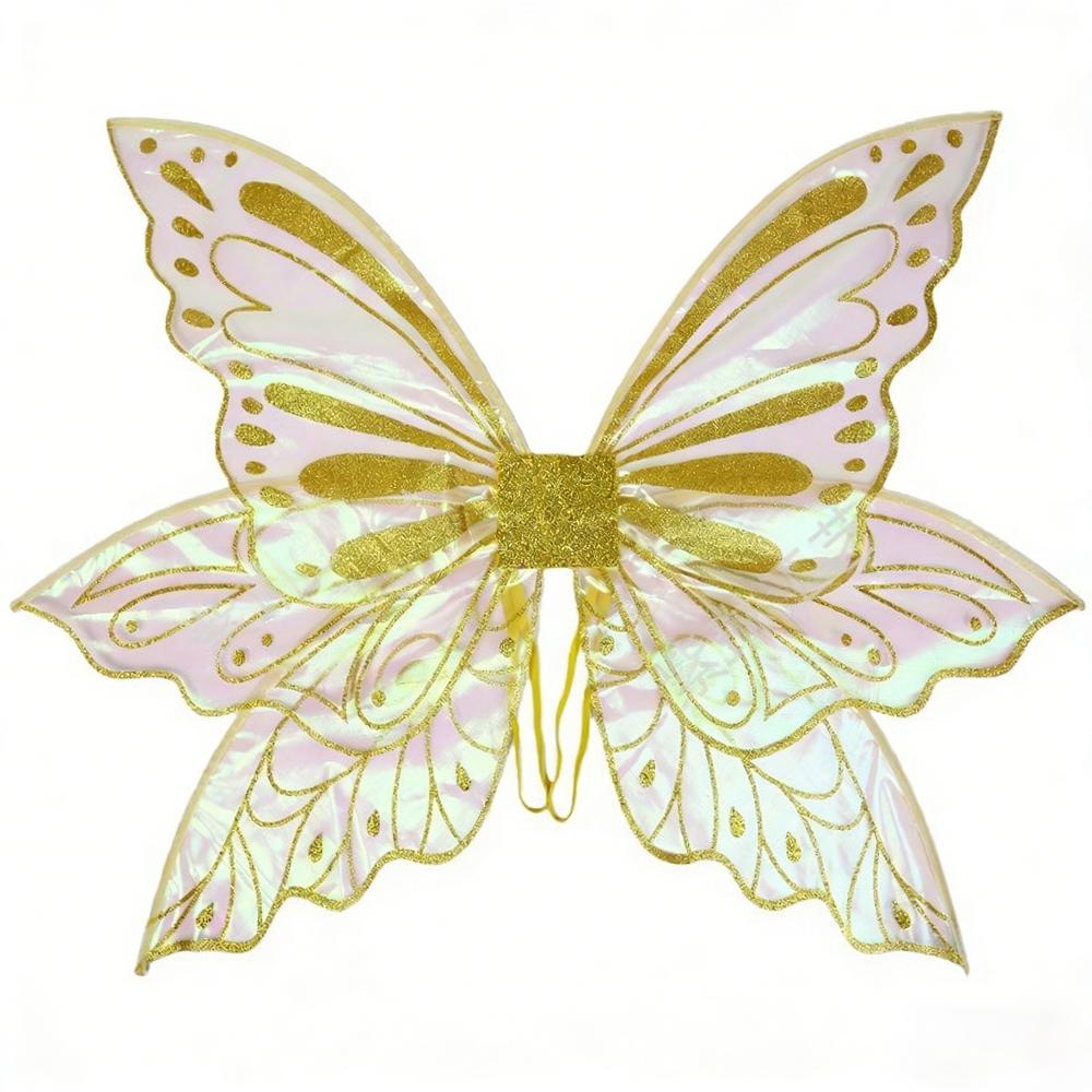 Sparkling Large Fairy Wings Organza Princess Fairy Wing 2026 Angel Wings  Fairy Elf Cosplay золотой