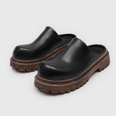 Mens Half Slippers Summer Sandals Soft Sole Breathable Comfortable Walking Shoes Platform Casual Shoes