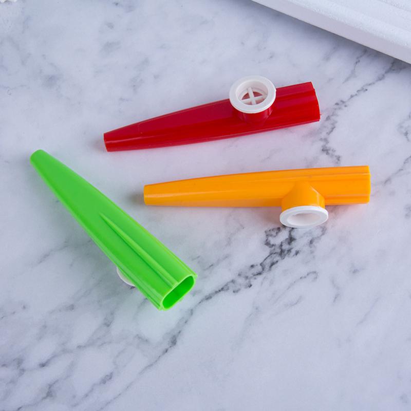 5-20PCS Colorful Plastic Kazoo Whistle Portable Harmonica Flute Instrument Learn Easily Funny Whistle for Music Lovers Gifts ZYF