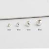 S925 Sterlingsilber Runde Blume Machete Spacer Perlen für DIY Armbänder & Halsketten