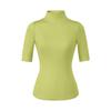 Women's Tencel High-Neck Mid-Sleeve Stretchy Lyocell T-Shirt