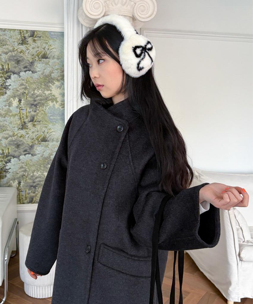 KOOLKITTEN Ribbon Detail Plush Earmuffs 4Colors