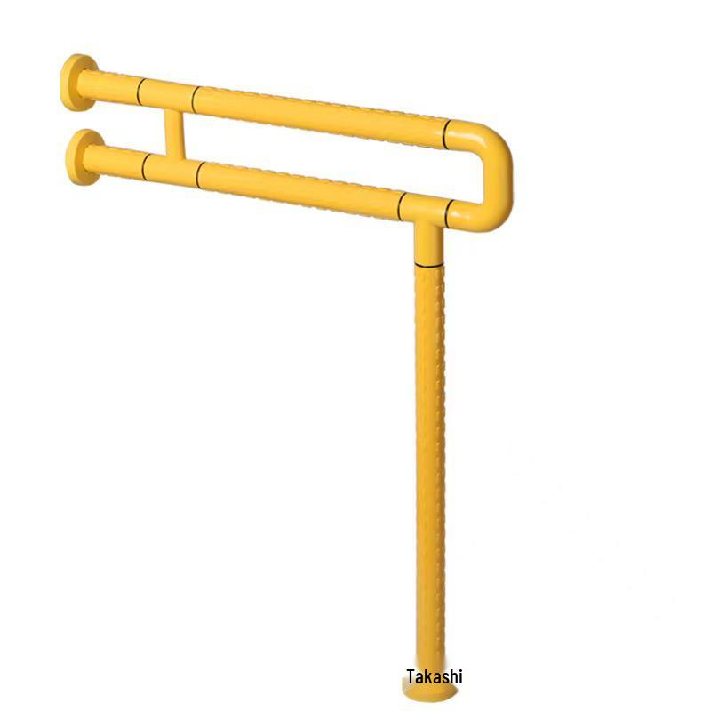 Foldable Safety Handrail for Barrier-Free Toilet - Elderly & Disabled Support