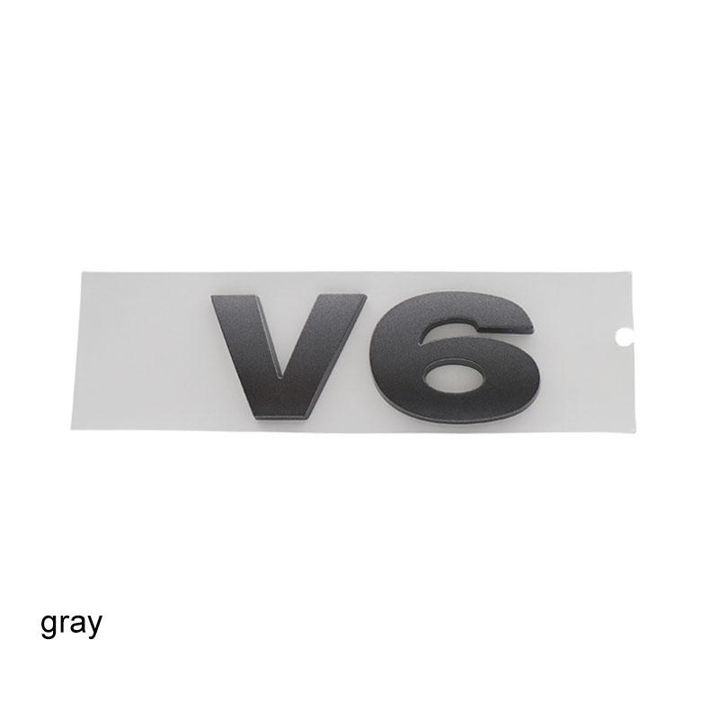 3D Premium V6 V 6 Letters for Car Engine Hood Fender Trunk Tail Rear Decal Emblem Badge Sticker
