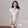 Women's Chic Two-Piece Set: Top & Wide-Leg Shorts