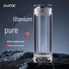 XIMX 360ml Double-Layer Diamond Glass Insulated Mug