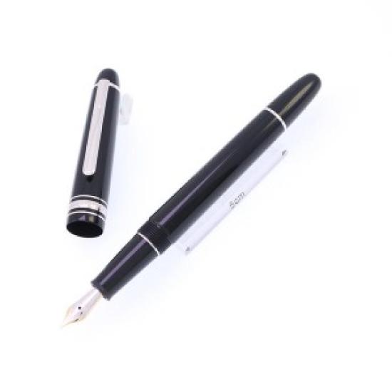 

USED MONTBLANC Fountain Pen Meisterstück Platinum Line #P145 Classic EF Темно-синій