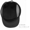 Netzkappe mit kurzem Schirm für Side-Mesh-Jet-Hut [Laquest] Herren, Kappe, 5-Panel, leicht, schnelltrocknend (schwarz, 3,0cm Krempe)
